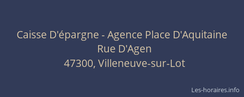 Caisse D'épargne - Agence Place D'Aquitaine