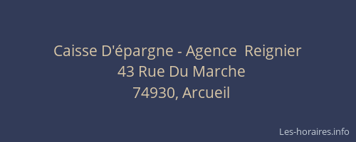 Caisse D'épargne - Agence  Reignier