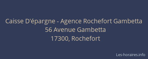 Caisse D'épargne - Agence Rochefort Gambetta