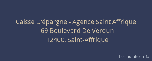 Caisse D'épargne - Agence Saint Affrique