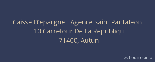 Caisse D'épargne - Agence Saint Pantaleon