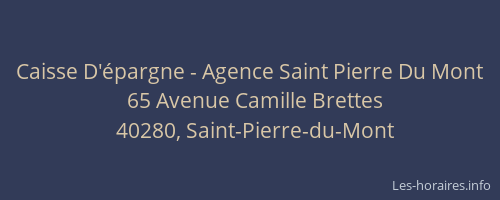 Caisse D'épargne - Agence Saint Pierre Du Mont