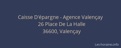 Caisse D'épargne - Agence Valençay
