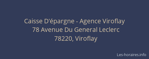 Caisse D'épargne - Agence Viroflay