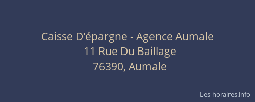 Caisse D'épargne - Agence Aumale