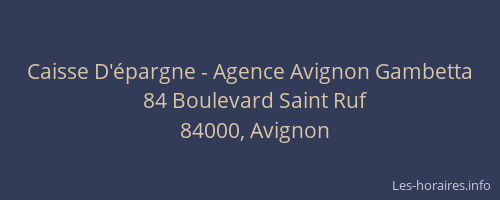 Caisse D'épargne - Agence Avignon Gambetta