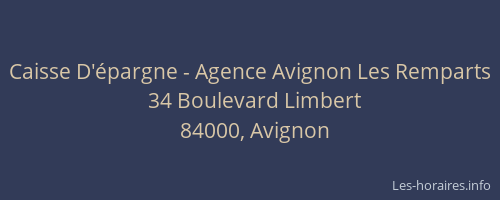 Caisse D'épargne - Agence Avignon Les Remparts