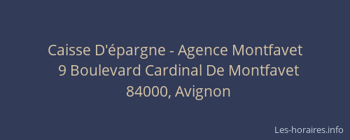 Caisse D'épargne - Agence Montfavet