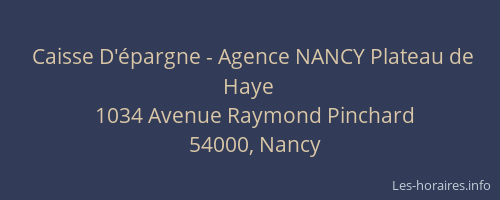 Caisse D'épargne - Agence NANCY Plateau de Haye