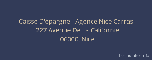 Caisse D'épargne - Agence Nice Carras