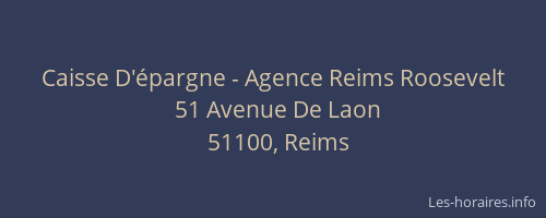 Caisse D'épargne - Agence Reims Roosevelt