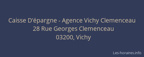 Caisse D'épargne - Agence Vichy Clemenceau