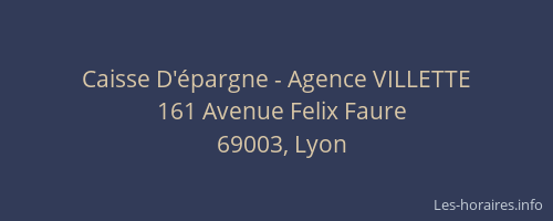 Caisse D'épargne - Agence VILLETTE