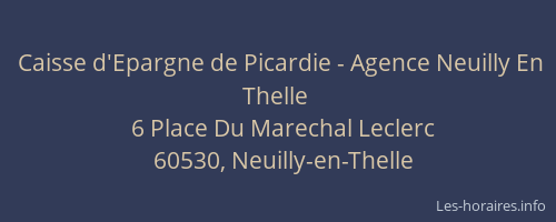 Caisse d'Epargne de Picardie - Agence Neuilly En Thelle