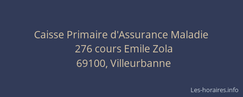 Caisse Primaire d'Assurance Maladie