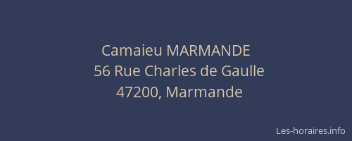Camaieu MARMANDE