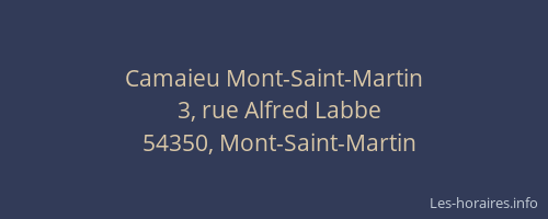 Camaieu Mont-Saint-Martin