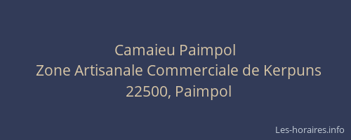 Camaieu Paimpol