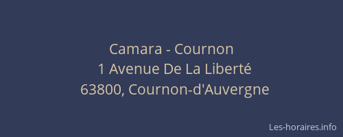 Camara - Cournon