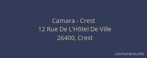 Camara - Crest