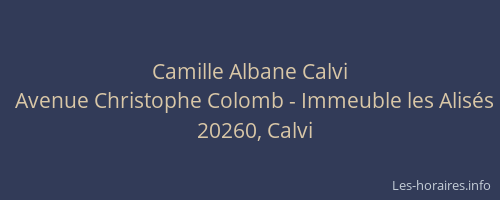 Camille Albane Calvi