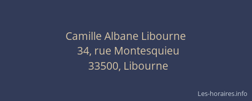 Camille Albane Libourne