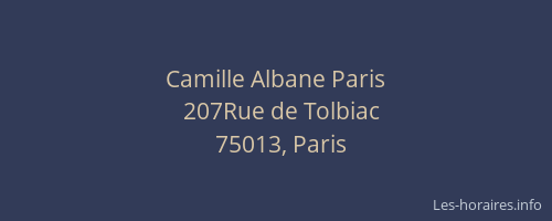 Camille Albane Paris