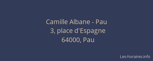 Camille Albane - Pau