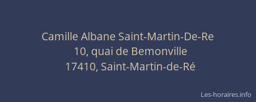 Camille Albane Saint-Martin-De-Re