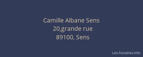 Camille Albane Sens