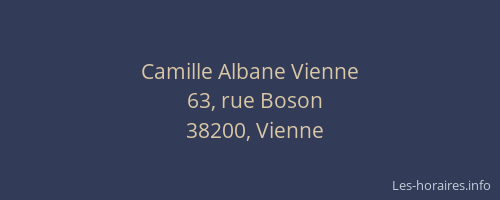 Camille Albane Vienne