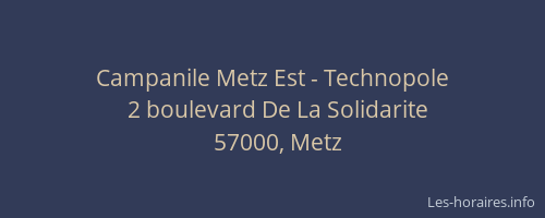 Campanile Metz Est - Technopole