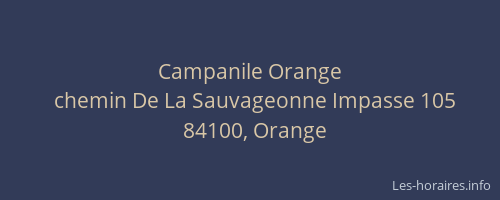 Campanile Orange