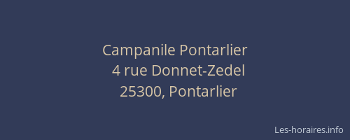 Campanile Pontarlier