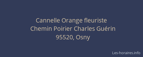 Cannelle Orange fleuriste