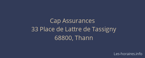 Cap Assurances