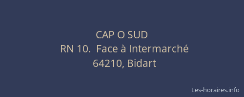 CAP O SUD