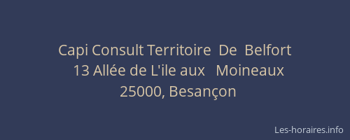 Capi Consult Territoire  De  Belfort