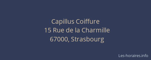 Capillus Coiffure