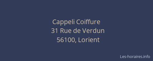 Cappeli Coiffure