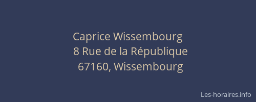 Caprice Wissembourg
