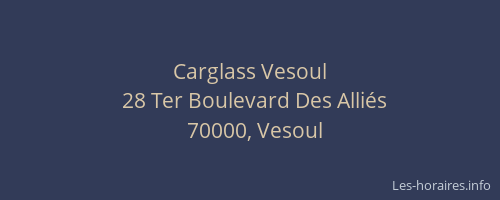 Carglass Vesoul