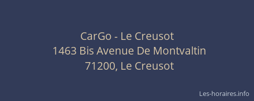 CarGo - Le Creusot