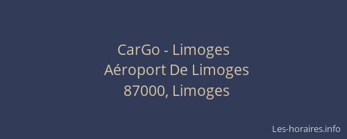 CarGo - Limoges