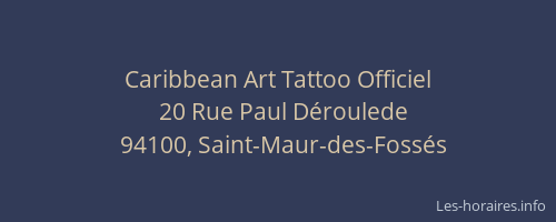 Caribbean Art Tattoo Officiel