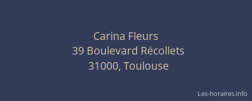 Carina Fleurs