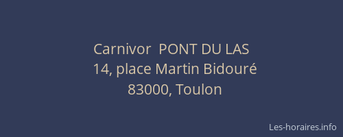 Carnivor  PONT DU LAS