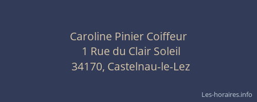 Caroline Pinier Coiffeur