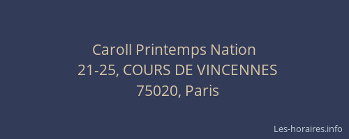 Caroll Printemps Nation