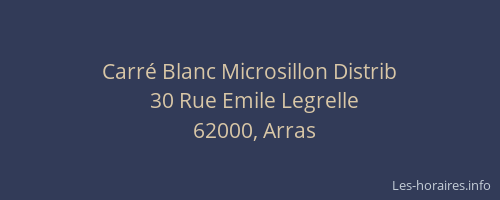 Carré Blanc Microsillon Distrib